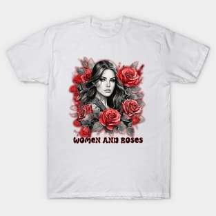 Women and Roses T-Shirt